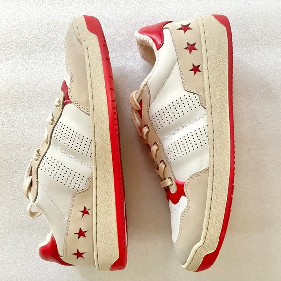 Sandro Paris Leather Star Trainers - Picture 6 of 11